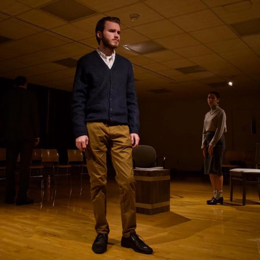 College junior Hartley Wise stars in Copenhagen, an Oberlin College Theater production with performances tonight and Saturday.