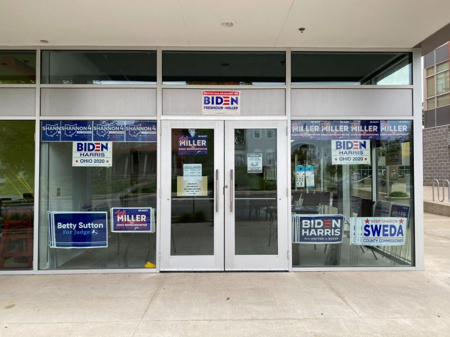 Local Democratic candidates opened a Biden campaign office in downtown Oberlin in October. 