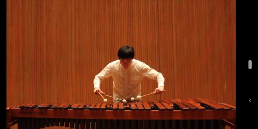 Conservatory third-year Thomas Li Dam Ning plays Yasuo Sueyoshis Mirage pour Marimba, showcasing the type of performance that students can expect at the upcoming festival. 