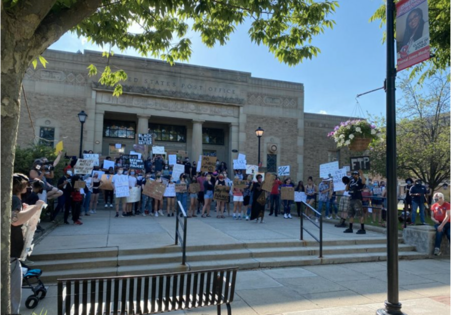 Students gathered downtown last June to protest the murder of George Floyd. Almost a year later, the officer that killed him has been convicted on three charges — second-degree unintentional murder, third-degree murder, and second-degree manslaughter.
